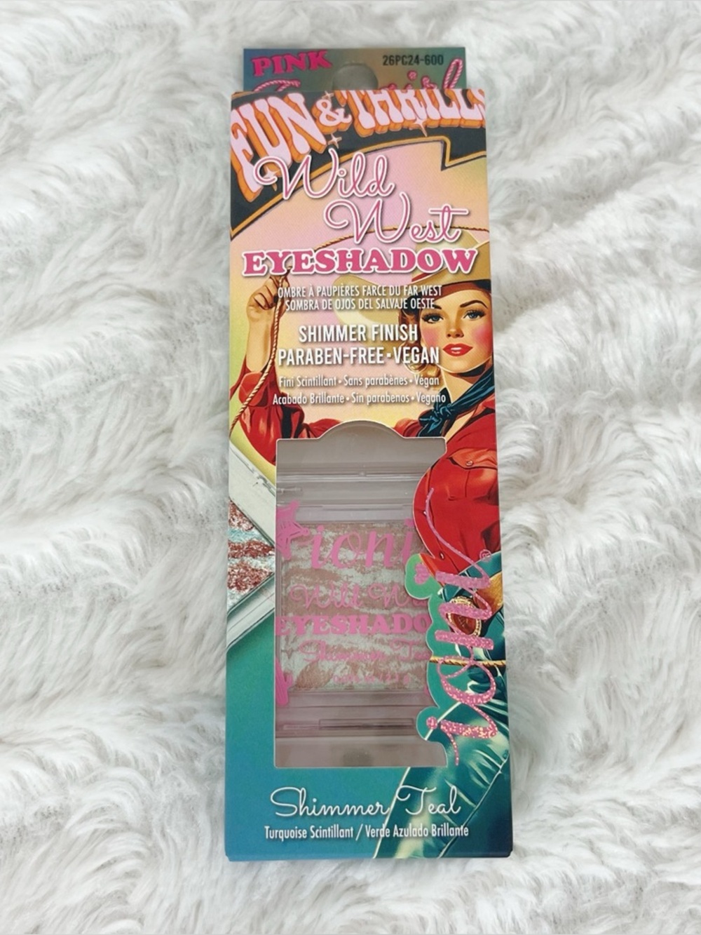 Ioni Pink Cowgirl Fun & Thrills Wild West Eyeshadow Shimmer Teal Vegan Festival